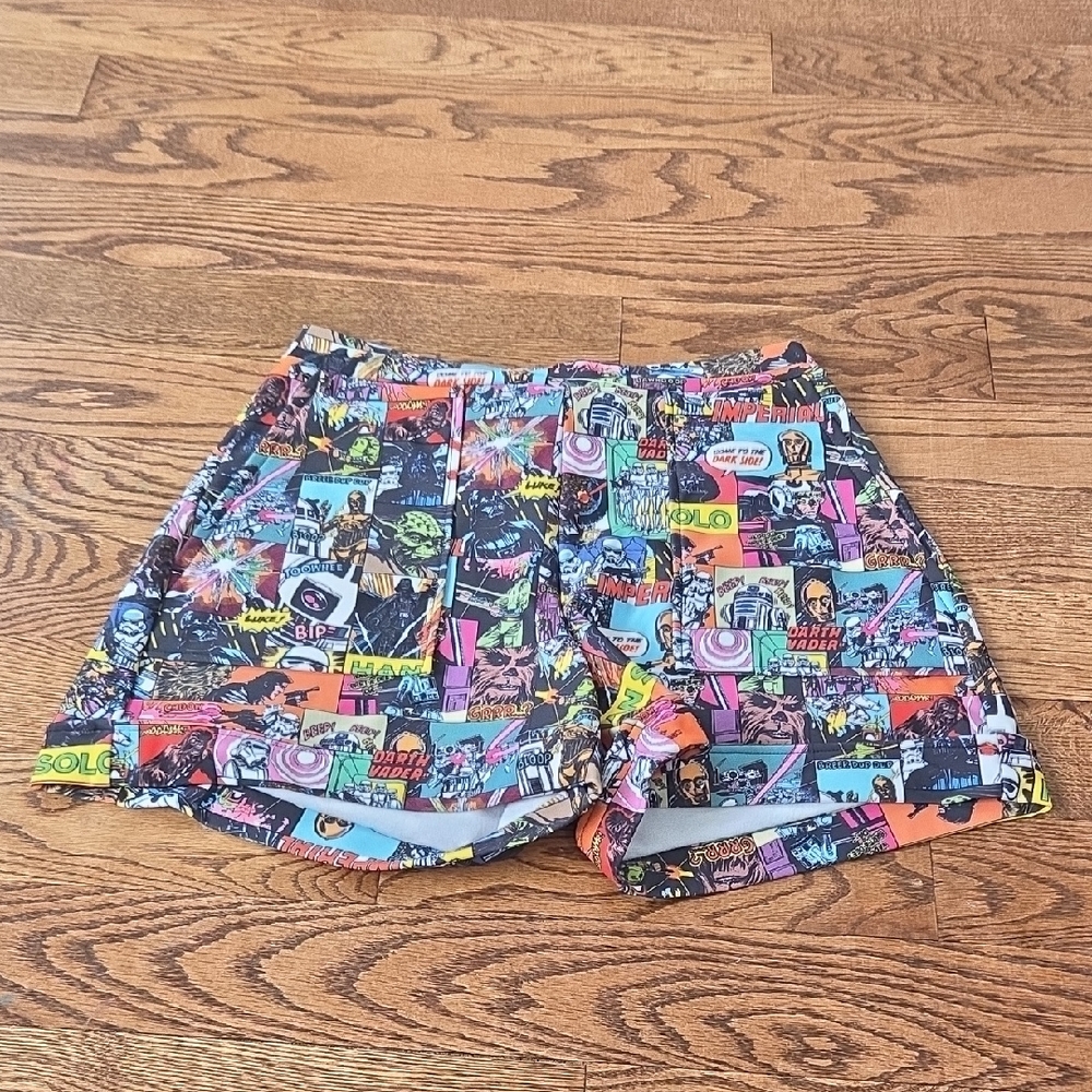 Blackmilk Clothing - Star Wars Comic Cuffed Shorts - Large